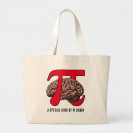 Bolso De Tela Gigante Fun PI DAY Brain