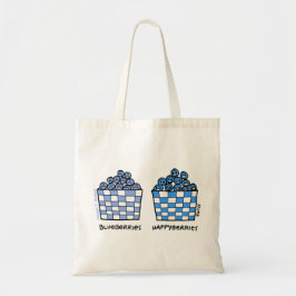 Bolso De Tela Gigante Funny Blueberries Personalizado Art Grocery Tote