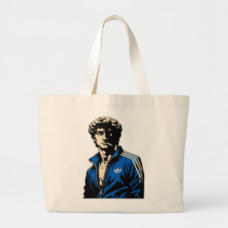 Bolso De Tela Gigante Funny David Michelangelo statue in tracksuit