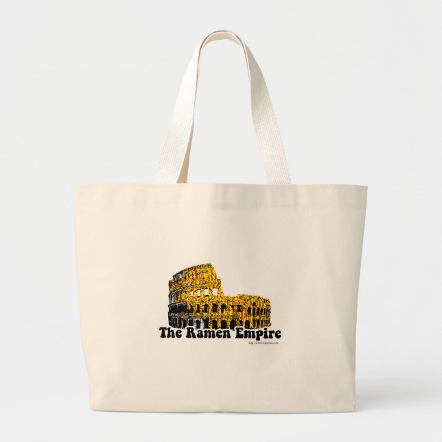 Bolso De Tela Gigante Funny Ramen Empire Travel Parody Art (Frente)