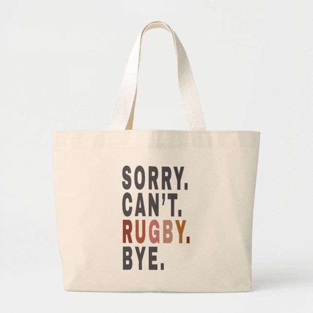 Bolso De Tela Gigante Funny Rugby Weekender, para la madre de Rugby,Idea (Frente)