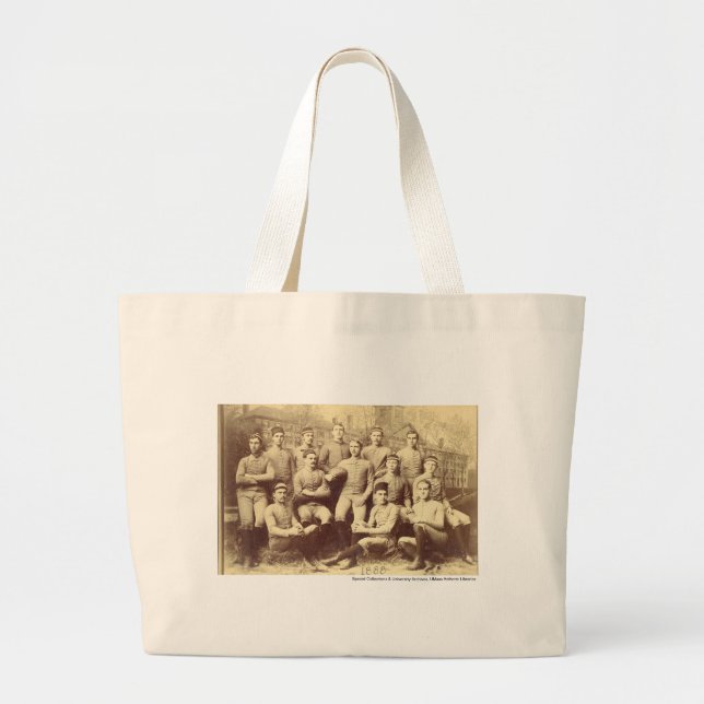 Bolso De Tela Gigante Fútbol 1888 de UMass (Frente)