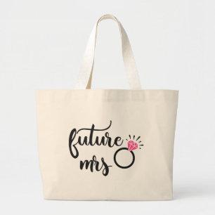 Bolso De Tela Gigante Futura Sra., Novia Para Ser, Boda Compromiso
