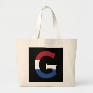 Bolso De Tela Gigante G Monograma sobrepuesto en la bandera de la LND en