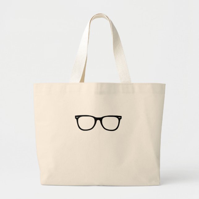 Bolso De Tela Gigante Gafas oculares (Frente)