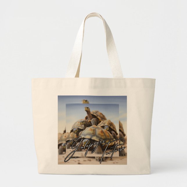 Bolso De Tela Gigante Galápagos Tortoise (Frente)