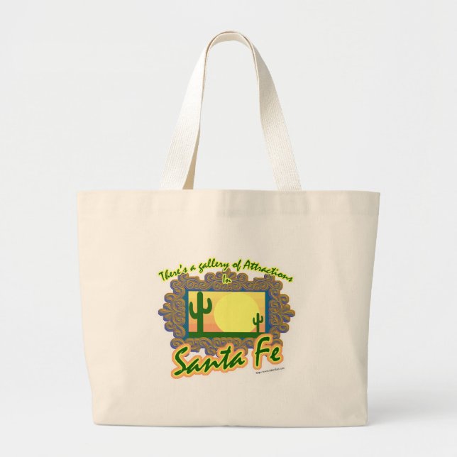 Bolso De Tela Gigante Galería Santa Fe Guay Travel Art Motto (Frente)