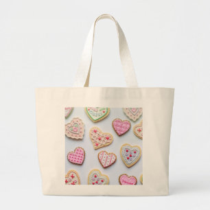 Bolso De Tela Gigante galletas en forma de corazón para el día de San Va