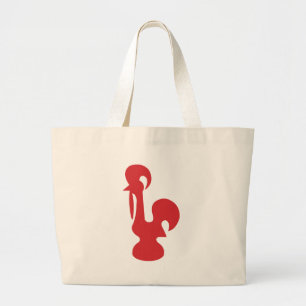 Bolso De Tela Gigante Galo rojo