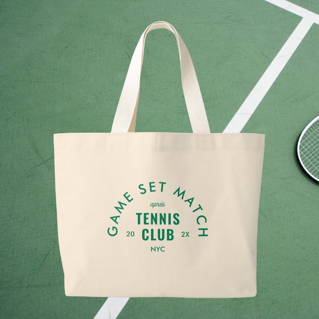 Bolso De Tela Gigante Game Set Match Après Tennis Club Custom  (Subido por el creador)