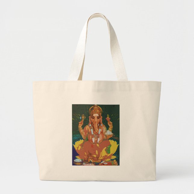 Bolso De Tela Gigante Ganesha (Frente)
