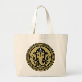 Bolso De Tela Gigante Ganesha Themed Hindu Art Print