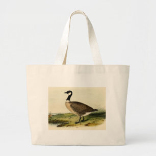 Bolso De Tela Gigante Ganso Necked blanco del vintage