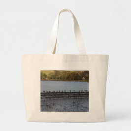 Bolso De Tela Gigante Gansos de Canadá Todos en una Fila