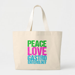 Bolso De Tela Gigante Gastroenterología del amor de la paz