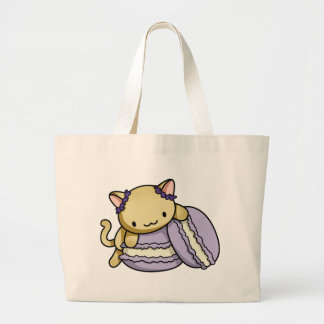 Bolso De Tela Gigante Gatito de Macaron