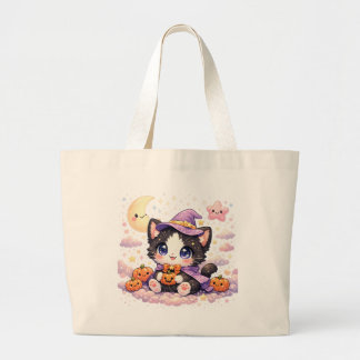Bolso De Tela Gigante Gatito Nube Bruja Kawaii