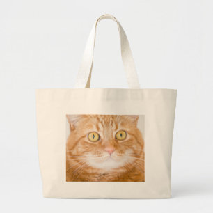Bolso De Tela Gigante Gato anaranjado
