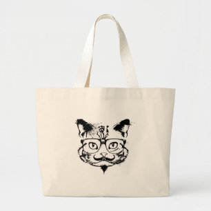 Bolso De Tela Gigante Gato de la cultura