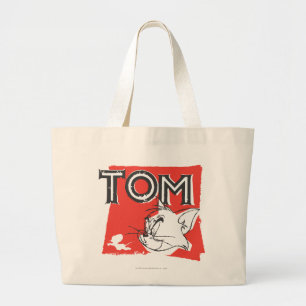 Bolso De Tela Gigante Gato enojado de Tom y Jerry