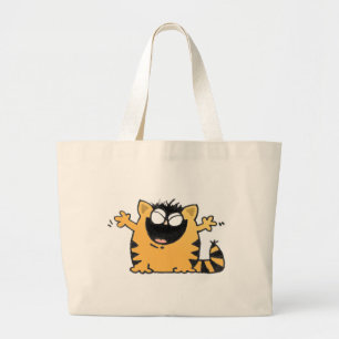 Bolso De Tela Gigante Gato feliz