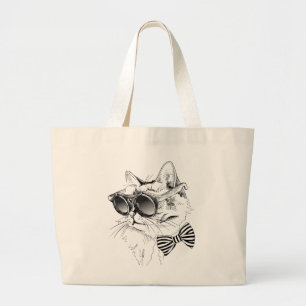 Bolso De Tela Gigante Gato Guay