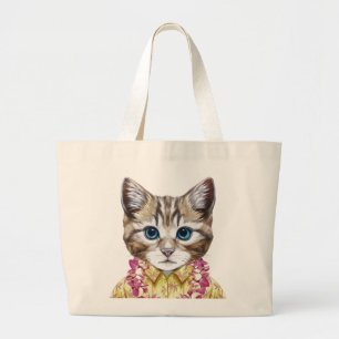 Bolso De Tela Gigante Gato hawaiano del gatito