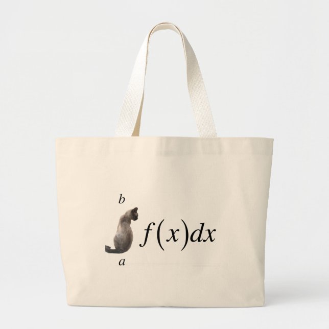 Bolso De Tela Gigante Gato integral (Frente)