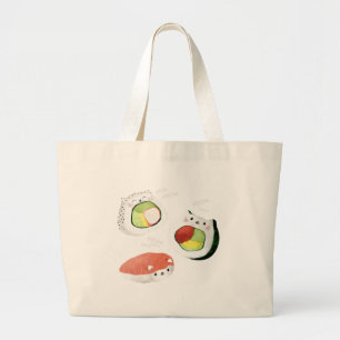 Bolso De Tela Gigante Gato lindo del sushi