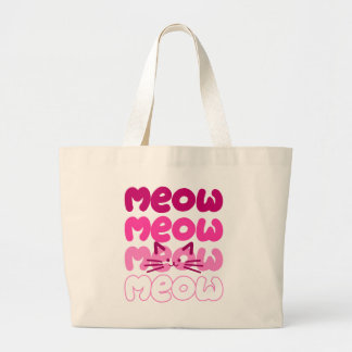 Bolso De Tela Gigante Gato lindo maúlla