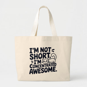Bolso De Tela Gigante Gato, no soy corto, estoy concentrado increíble
