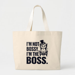 Bolso De Tela Gigante Gato, no soy jefe, soy el jefe