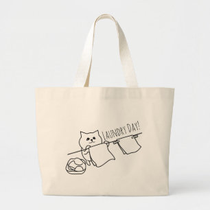 Bolso De Tela Gigante Gato que fija eliminar