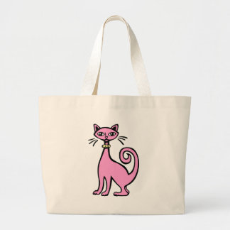 Bolso De Tela Gigante Gato retro