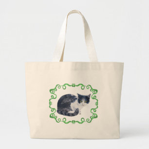 Bolso De Tela Gigante Gato Tabby American Shorthair Esmoquin
