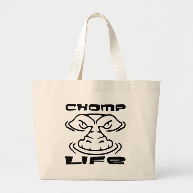 Bolso De Tela Gigante Gator Chomp Life (Frente)
