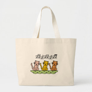 Bolso De Tela Gigante Gatos del canto camisetas y regalos