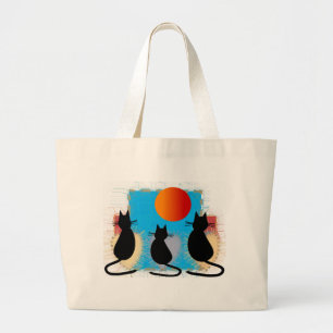 Bolso De Tela Gigante Gatos en el Sun