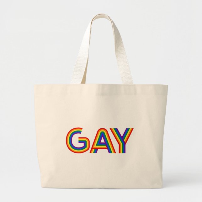 BOLSO DE TELA GIGANTE GAY (Frente)