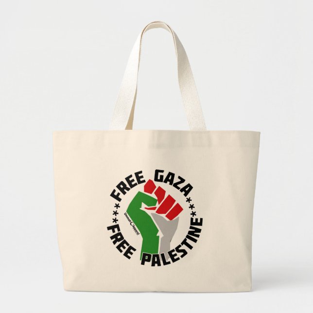 Bolso De Tela Gigante gaza libre de palestina (Frente)