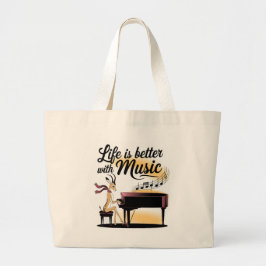 Bolso De Tela Gigante gazelle piano
