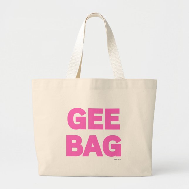 Bolso De Tela Gigante Gee Bag - Irish Designs - Irish Phrases (Frente)