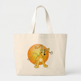 Bolso De Tela Gigante Gelert amarillo juguetón