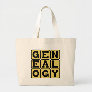 Bolso De Tela Gigante Genealogía, Estudio de Árboles Genealógicos