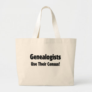 Bolso De Tela Gigante Genealogistas Usan Su Censo