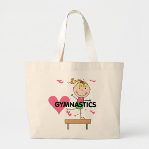 Bolso De Tela Gigante GIMNASIA - camisetas rubias del haz de balanza del