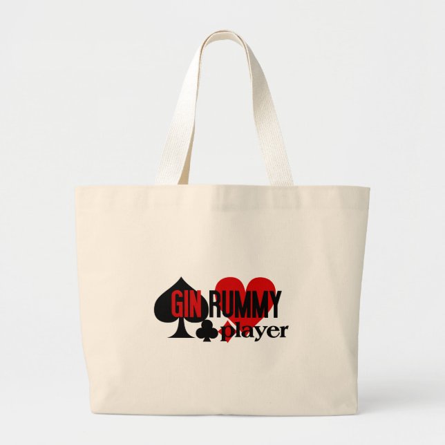 Bolso De Tela Gigante Gin Rummy Player bag (Frente)