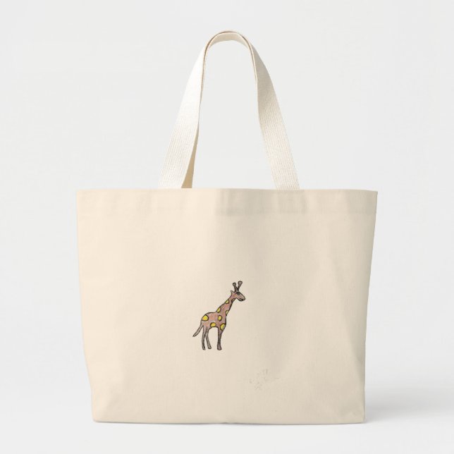 Bolso De Tela Gigante Giraffe (Frente)
