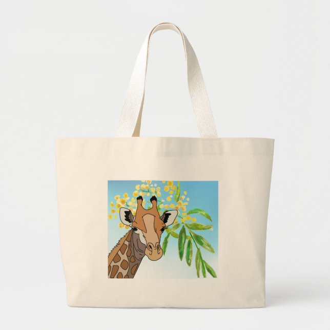 Bolso De Tela Gigante Giraffe Tote Bags (Frente)