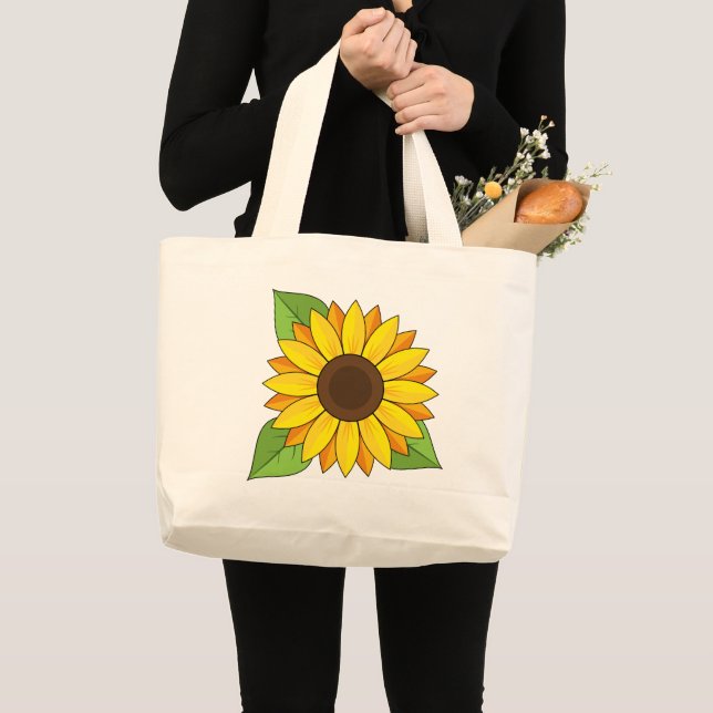Bolso De Tela Gigante Girasol (Anverso (producto))
